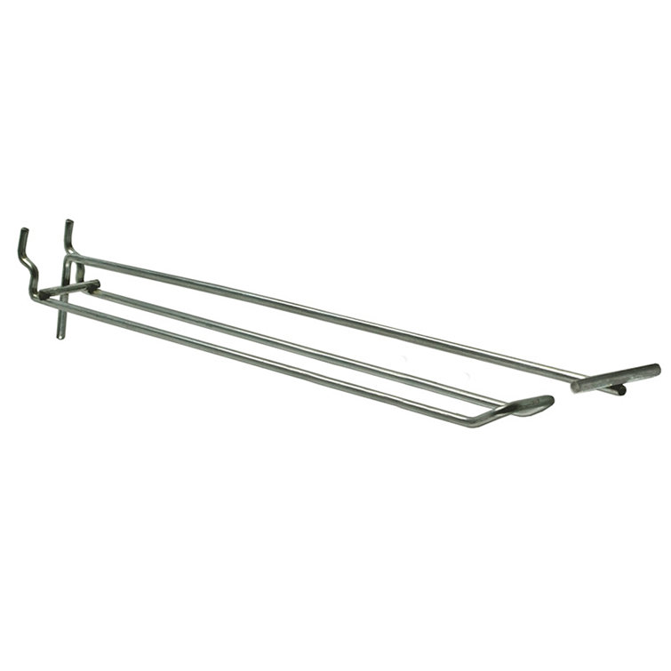 12" Metal Wire Flip Scan Loop Hook .148 Diameter, 50-Pack