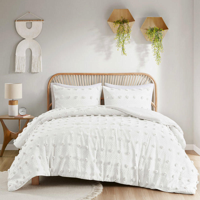 Literie - Double / Grand lit,,,,, Édredon double/grand et 2 taies décoratives, Ivoire ivoire