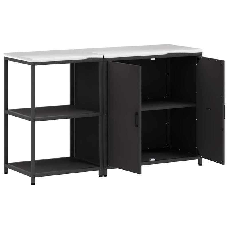 Kitchen Cabinet Set, Black
