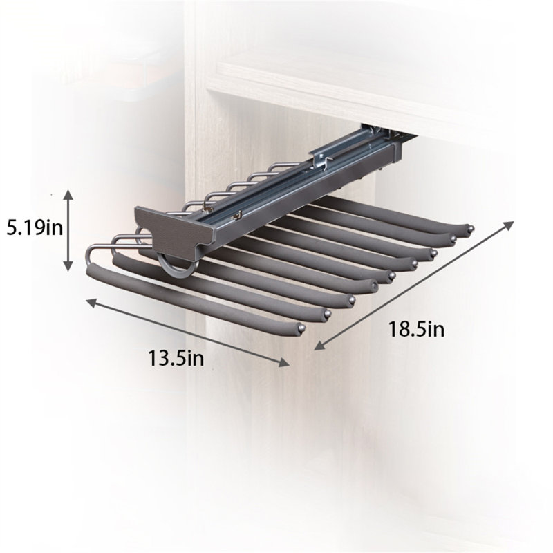Toptrack Single-Row Pull-Out Pants Rack