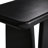 2-Piece Black Console Table and Rattan Wall Mirror Set