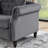 Gurnsey Velvet 2-Seater Sofa with Rolled Arms & Pillows-122914541-111702916