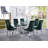 Mullin Double Pedestal Dining Table in Clear,dining table,dining room table