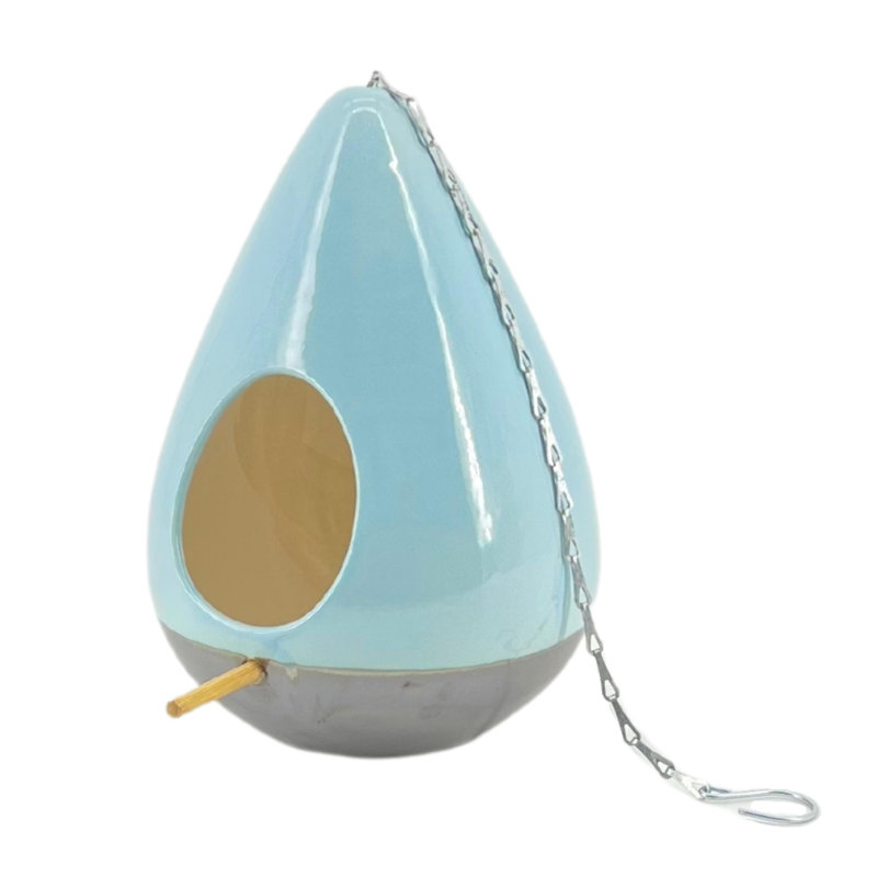 Cabane à oiseaux 10 po x 7 po x 7 po Kaveon, Bleu clair