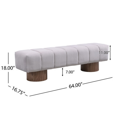 Reign Modern Upholstered Dining Bench