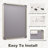 Lunara 1.18" Deep Rounded Corner Rectangular Bathroom Wall Mirror with Premium Tempered Glass & Aluminum Alloy Framed-681085378-681085381