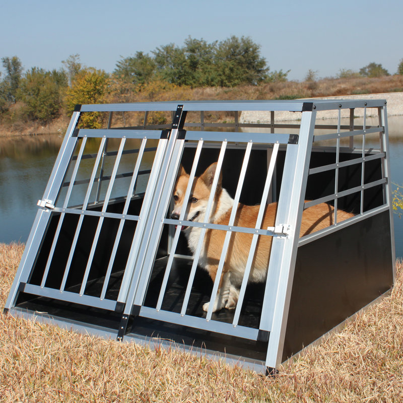 Caisse de voyage en aluminium pour animaux