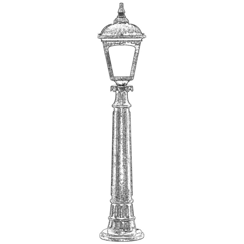 Aarjan Frosted Lamp Post (Full)