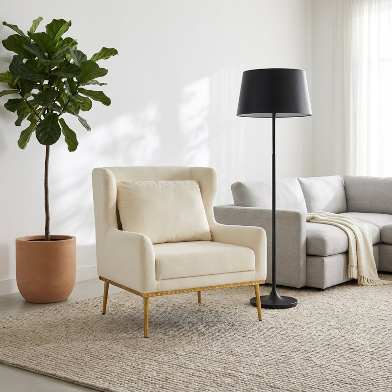 Fauteuil d'appoint Contemporary, Beige