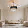 Smart Crystal Luxury Ceiling Fan Light, Suitable For Multiple Scenes With Led