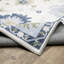 Tapis blanc lavable à motif floral Kugler-961385507