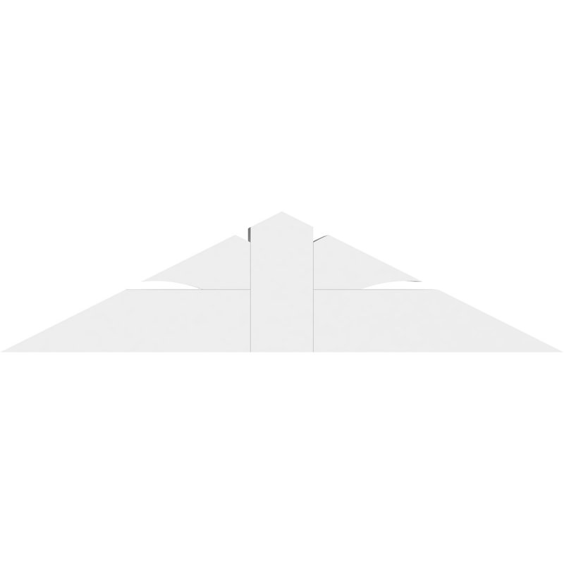 Support pour pignon en PVC de qualité architecturale Richland, H 9 po x l 36 po (pas : 6/12), P 4 po x F 4 po