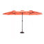 Grand parasol d'extérieur double face 14,8 pi avec manivelle (orange) (sans base)-205455272
