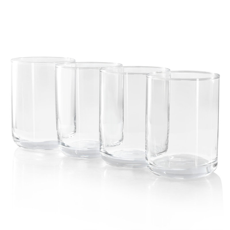 Gibson Home Emory 4 Piece 15 Ounce Double Old Fashioned Clear Glass Set