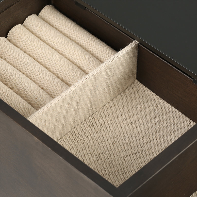 Umbra Stowit Jewelry Box, Black/Walnut