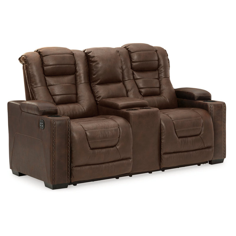 Causeuse inclinable électrique avec console