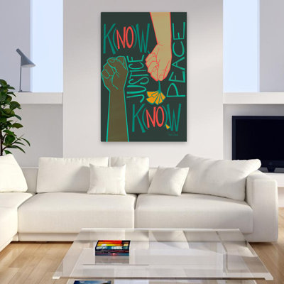 K (No) W Justice - Art inspirant et multicentrique, vie noire, vie, égalité raciale, droits de la personne, art