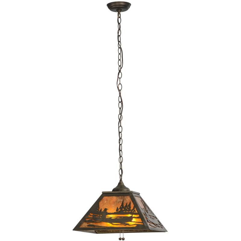 Rustic Lodge 2 - Light Pendant, Amber