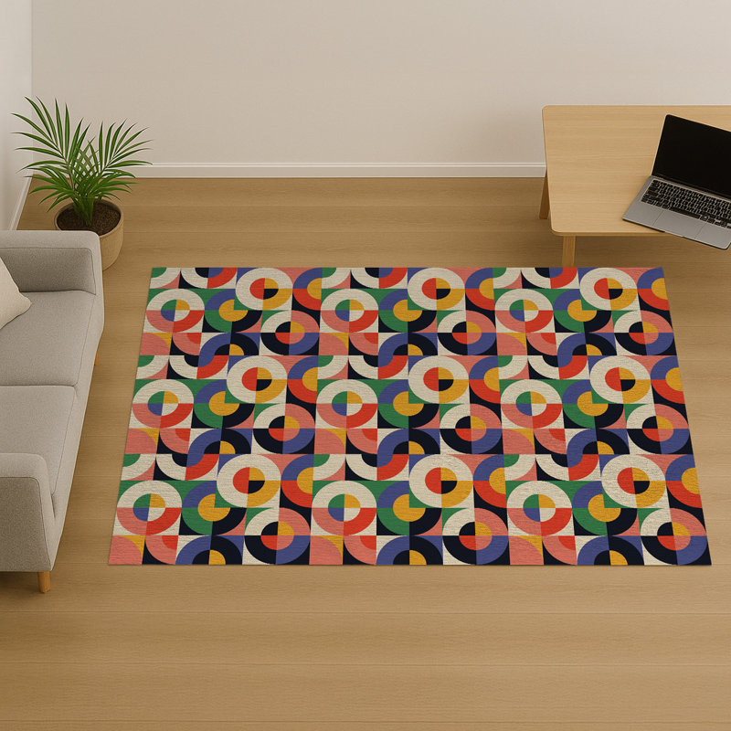Geometric Area Rug, Rectangle 155 x 230 cm