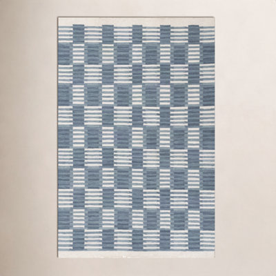 Freya Hand-Woven Geometric Wool Rug