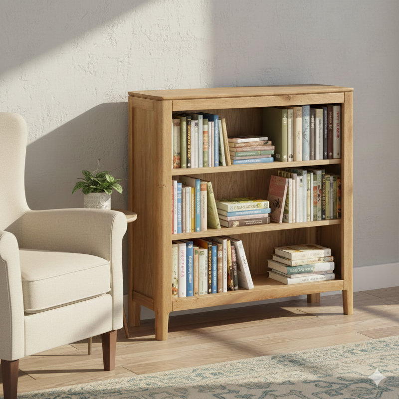 Remi Kingspoint Oak Bookcase, Oak