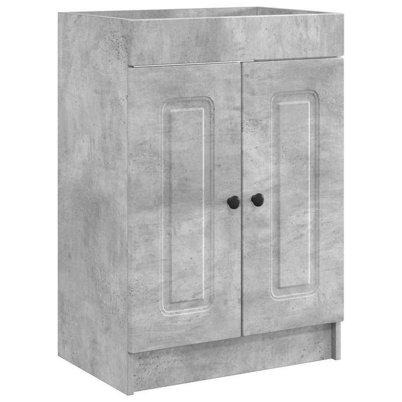 78.5cm Bathroom Vanity Base Only, Concrete Grey