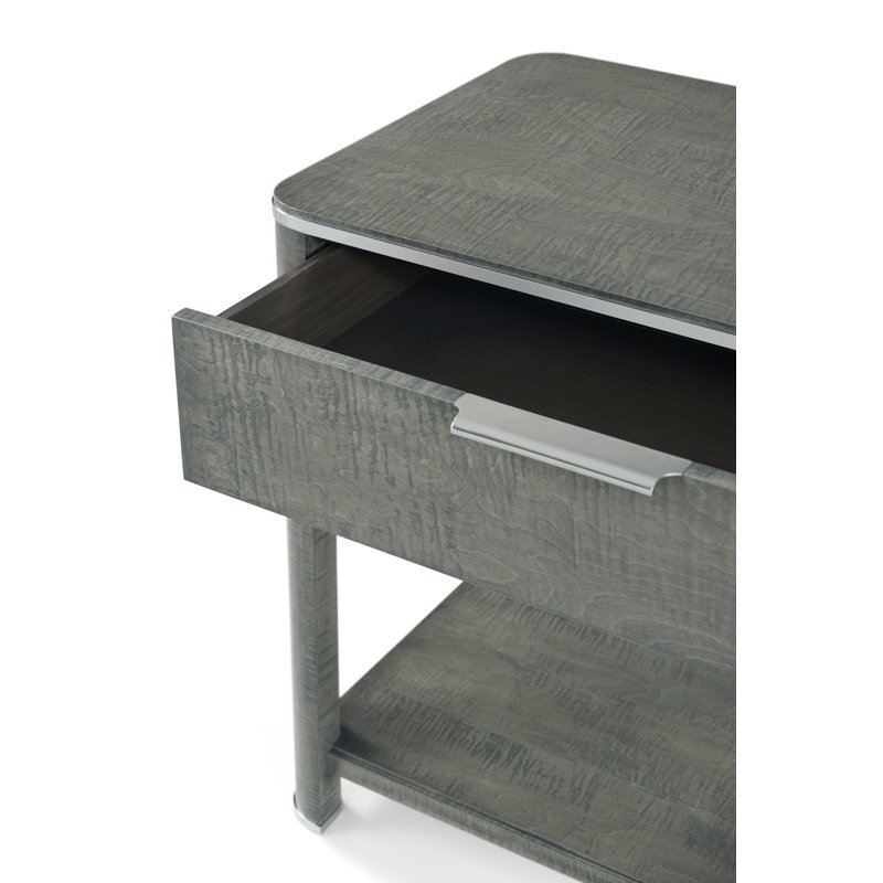 Hudson 1 - Drawer Solid Wood Nightstand
