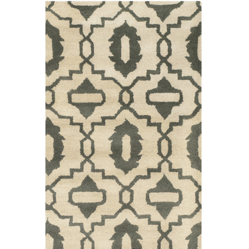Longe Chatham Hand Tufted Wool Ikat Rug, Rectangle 2' x 3'