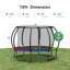 Trampoline récréatif pour enfants 10 pi avec enceinte de sécurité - utilisation intérieure et extérieure-124522817