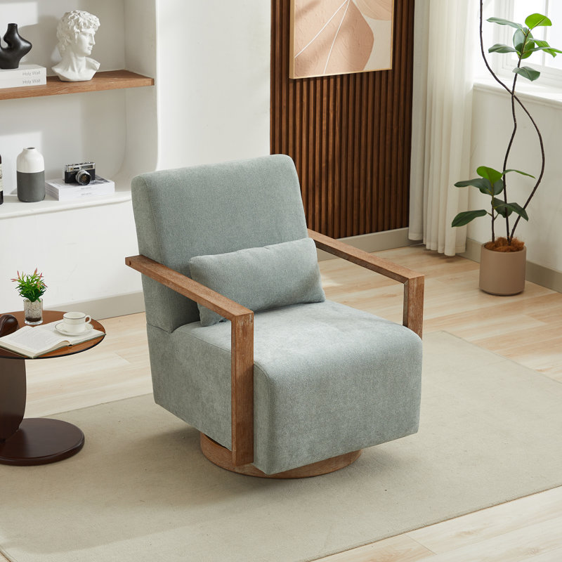 Fauteuil d'appoint pivotant 30,3 po Roomfitter, Vert pâle