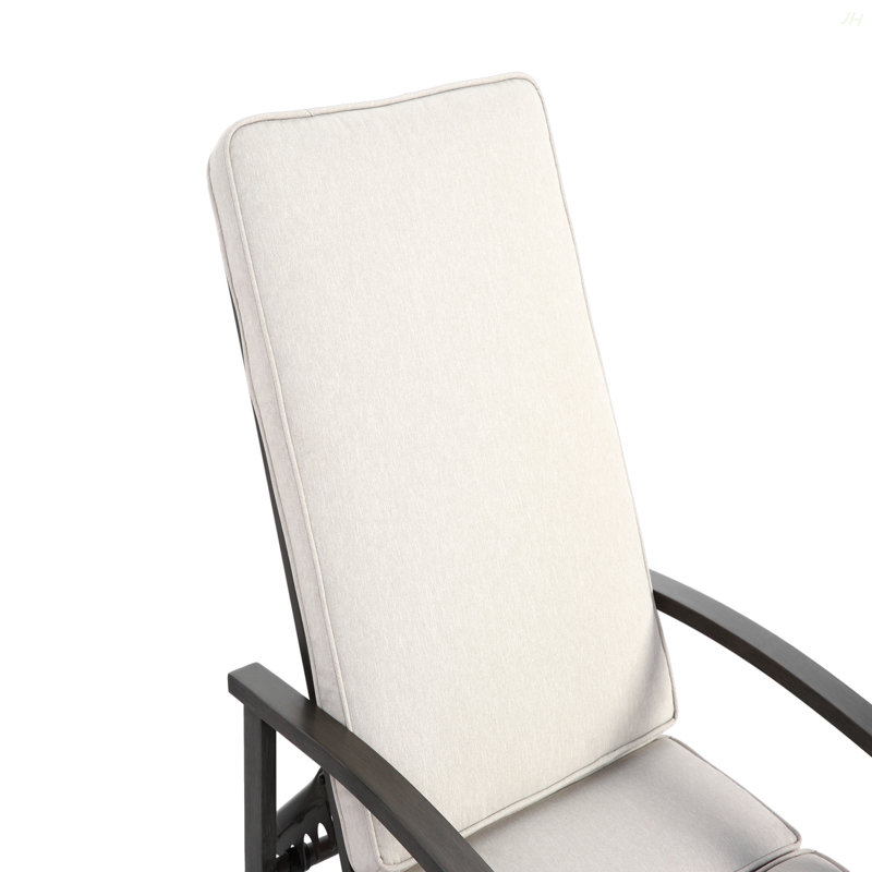 Méridienne en aluminium coulé, Beige