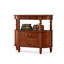 Console en bois massif de couleur noyer clair-825468834-825468837