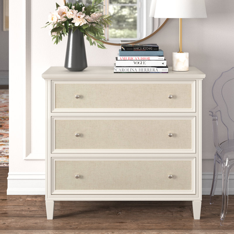Kaneshiro Solid Wood 39 " W 3 - Drawer Dresser