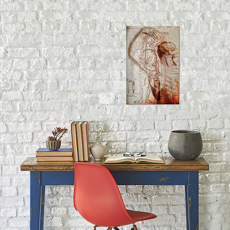 Victorian Anatomy - Wrapped Canvas Print, 66.04 cm H x 45.72 cm W x 1.91 cm D