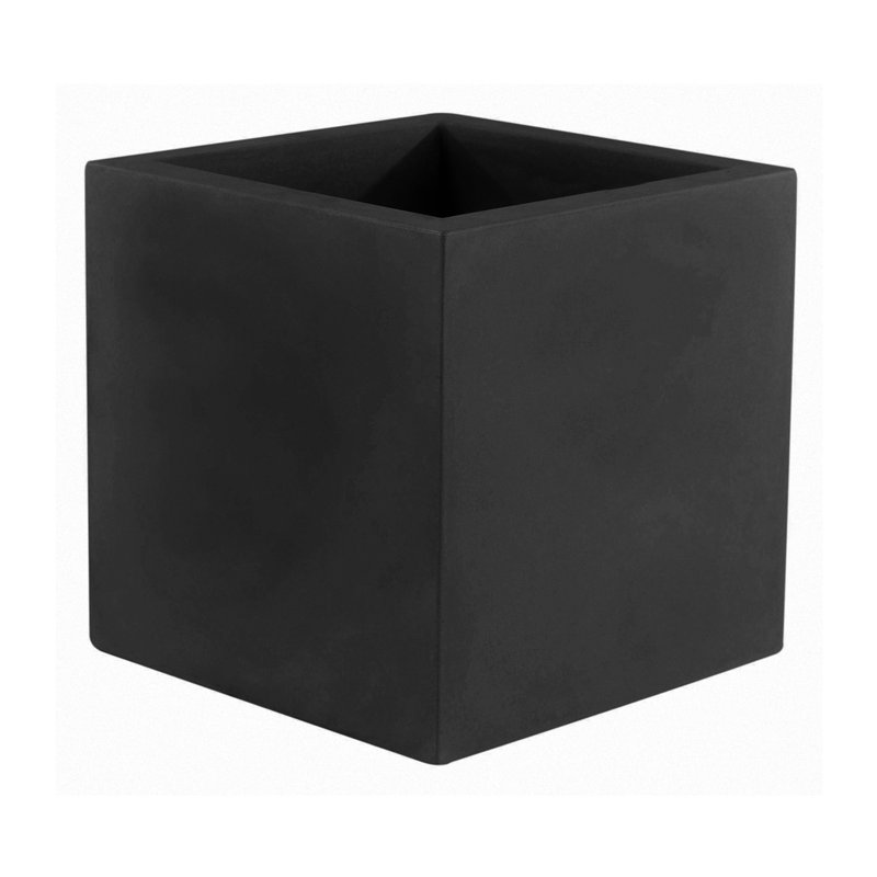 Nano Resin Pot Planter, 4" H x 4" W x 4" D, Steel