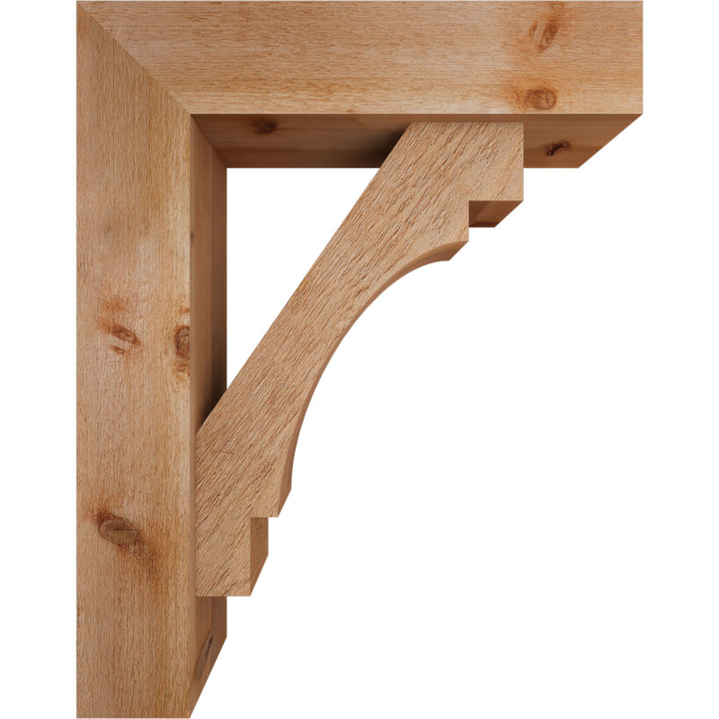 Support Merced Block avec support décalé, 38 x 30, Cèdre rouge occidental de l 8 po (scié brut)