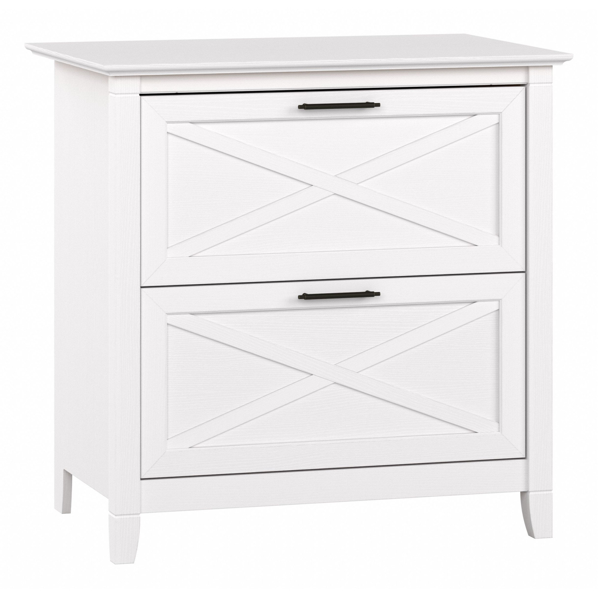  Bush Furniture Key West 2 Drawer Lateral File Cabinet in Washed  Gray, Document Storage for Home Office