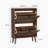 Modern Independent Shoe Cabinet, 23.62-Inch Walnut Shoe Storage Cabinet,, Fence Shoe Cabinet With 2 Flip Drawers, Suitable For Corridors And Entrances