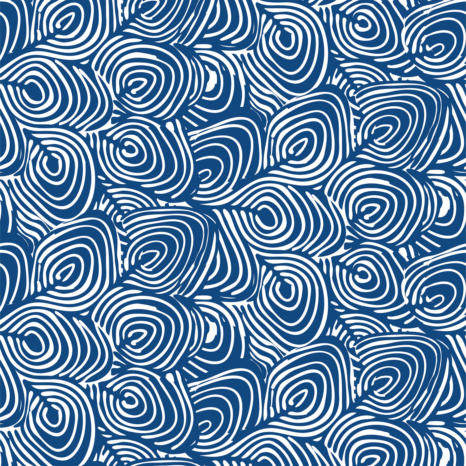 Lomé Wallpaper Roll, Marine, Paper, Non-pasted