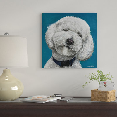« goldendoodle on hippie » par hound studios, impression sur toile tendue