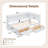 Twin Size Daybed With Two Storage Drawers, Storage Cabinets And USB Ports-1228388508