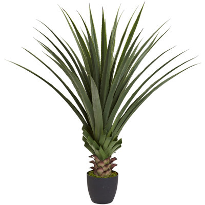 Teton Spiked Agave Floor Plant in Pot
