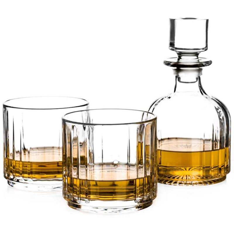 3 Piece Whiskey Decanter Set