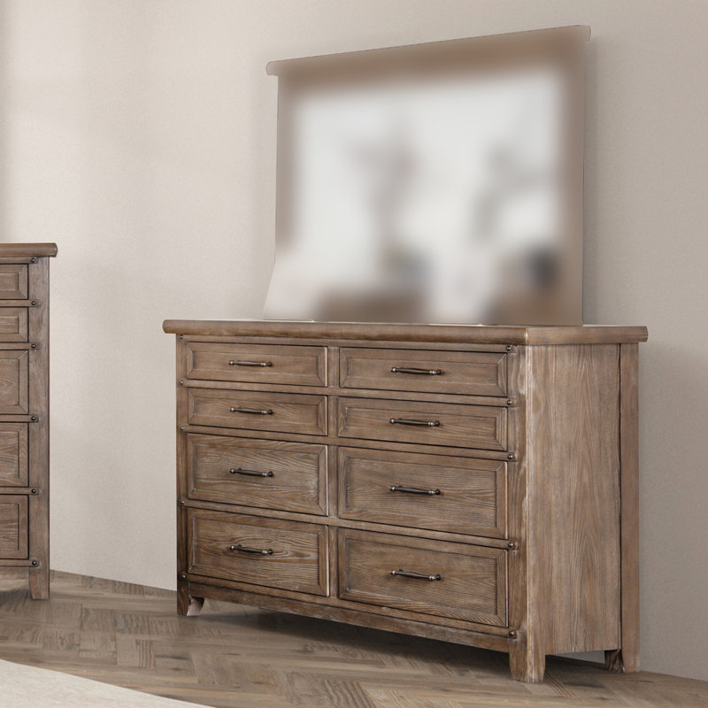63.6" W Transitional Dresser, Brown