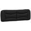 Coussin de tête de lit vidaXL noir Hvar 153 cm