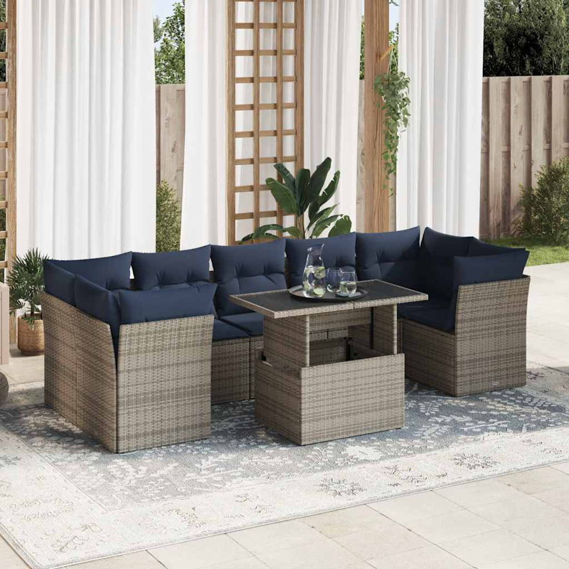 62cm Wide Patio Sofa with Cushions