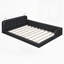 Lit plateforme tapissier avec 2 lampes de lecture-133924948