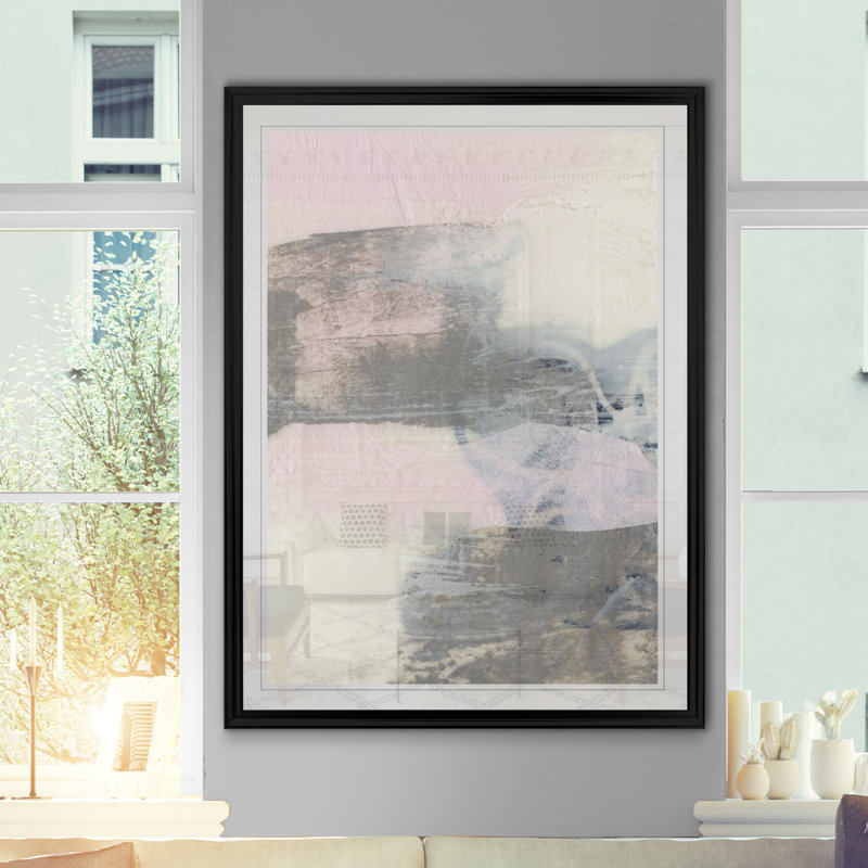 " Sweet Calm I ", 18.5" H x 24.5" W x 1.5" D, Black Framed