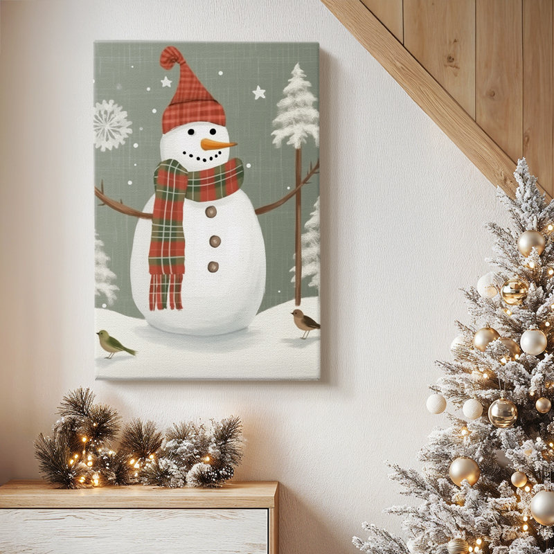 Toile tendue avec châssis vert Frostlit Hearth, H 36 po x l 24 po