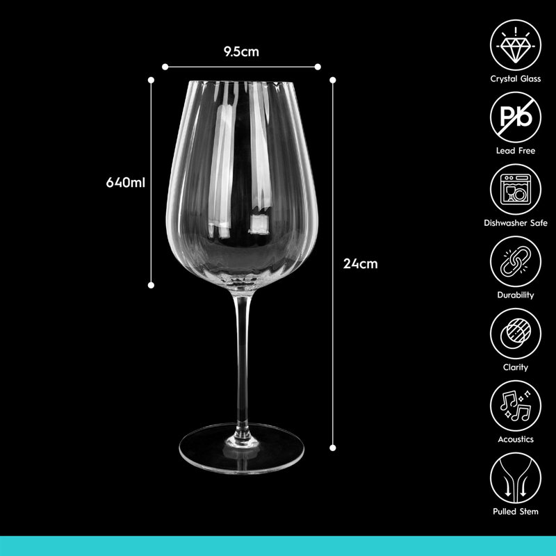 640ml Red Wine Glass, Set of 6